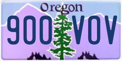 OR license plate 900VOV