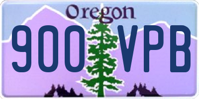 OR license plate 900VPB