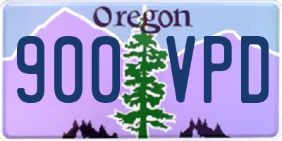 OR license plate 900VPD