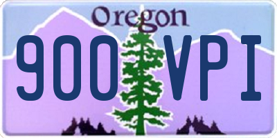 OR license plate 900VPI