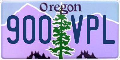 OR license plate 900VPL