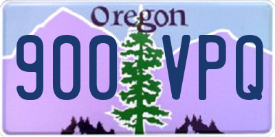 OR license plate 900VPQ