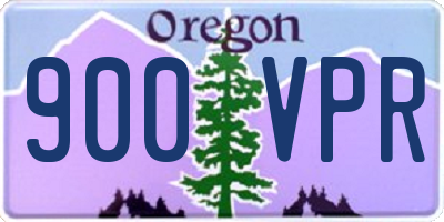 OR license plate 900VPR