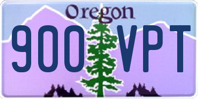 OR license plate 900VPT