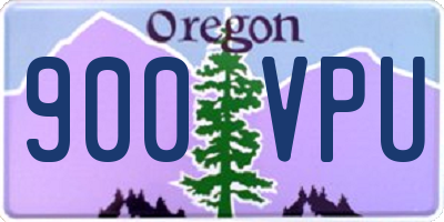 OR license plate 900VPU