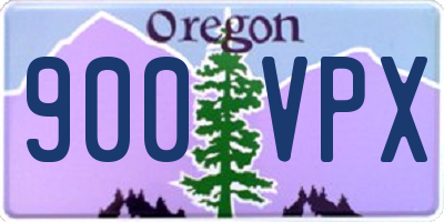 OR license plate 900VPX