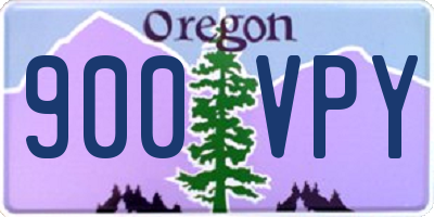 OR license plate 900VPY