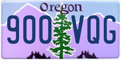 OR license plate 900VQG