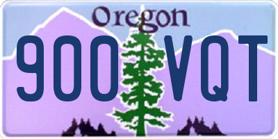 OR license plate 900VQT