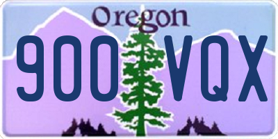 OR license plate 900VQX