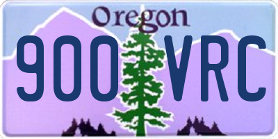 OR license plate 900VRC