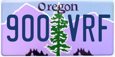 OR license plate 900VRF