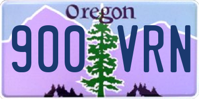 OR license plate 900VRN