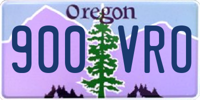 OR license plate 900VRO