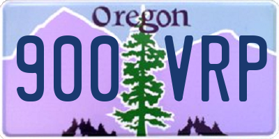 OR license plate 900VRP