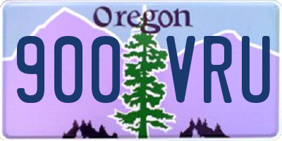 OR license plate 900VRU