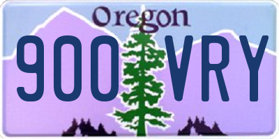 OR license plate 900VRY