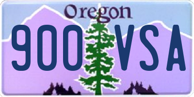 OR license plate 900VSA