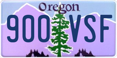 OR license plate 900VSF