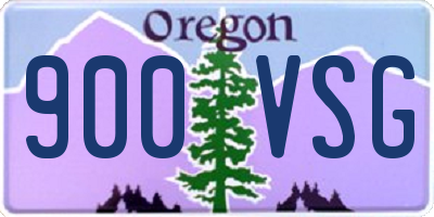 OR license plate 900VSG