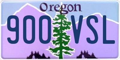 OR license plate 900VSL
