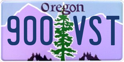 OR license plate 900VST