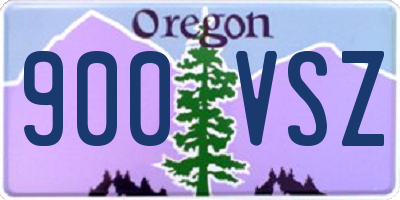 OR license plate 900VSZ