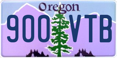 OR license plate 900VTB