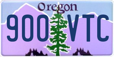OR license plate 900VTC