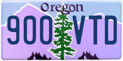 OR license plate 900VTD