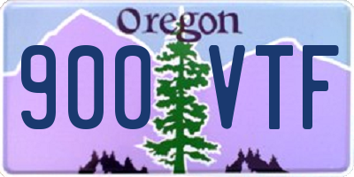 OR license plate 900VTF