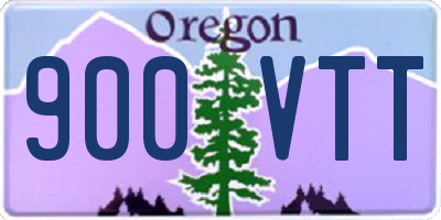 OR license plate 900VTT