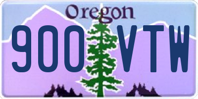 OR license plate 900VTW