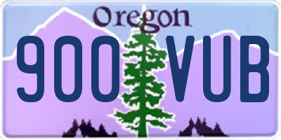 OR license plate 900VUB