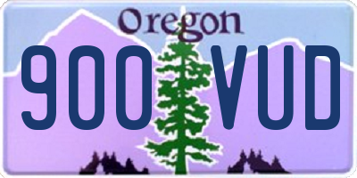 OR license plate 900VUD