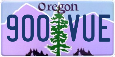 OR license plate 900VUE