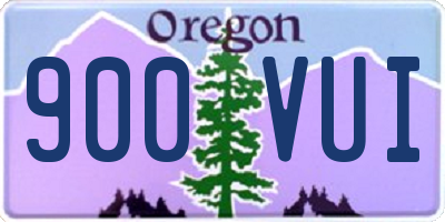 OR license plate 900VUI