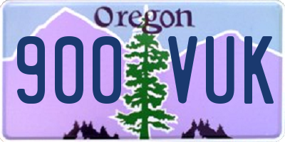 OR license plate 900VUK