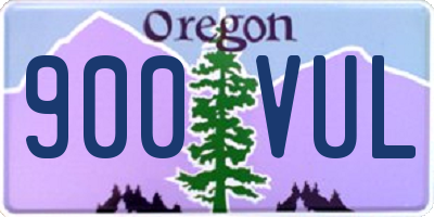 OR license plate 900VUL