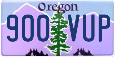 OR license plate 900VUP