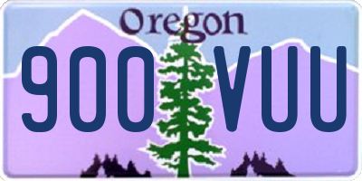 OR license plate 900VUU
