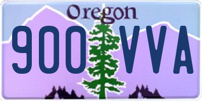 OR license plate 900VVA