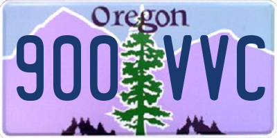 OR license plate 900VVC