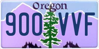 OR license plate 900VVF