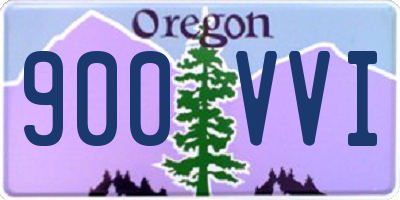 OR license plate 900VVI