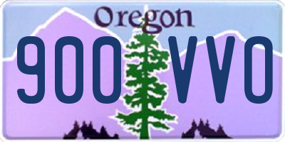 OR license plate 900VVO