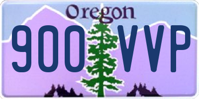 OR license plate 900VVP