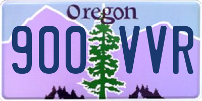 OR license plate 900VVR