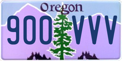 OR license plate 900VVV