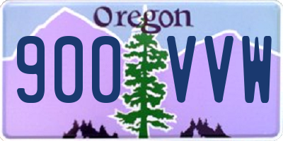 OR license plate 900VVW